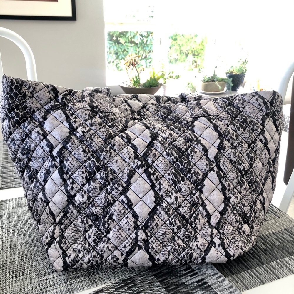 MZ Wallace snakeskin medium tote.      EUC